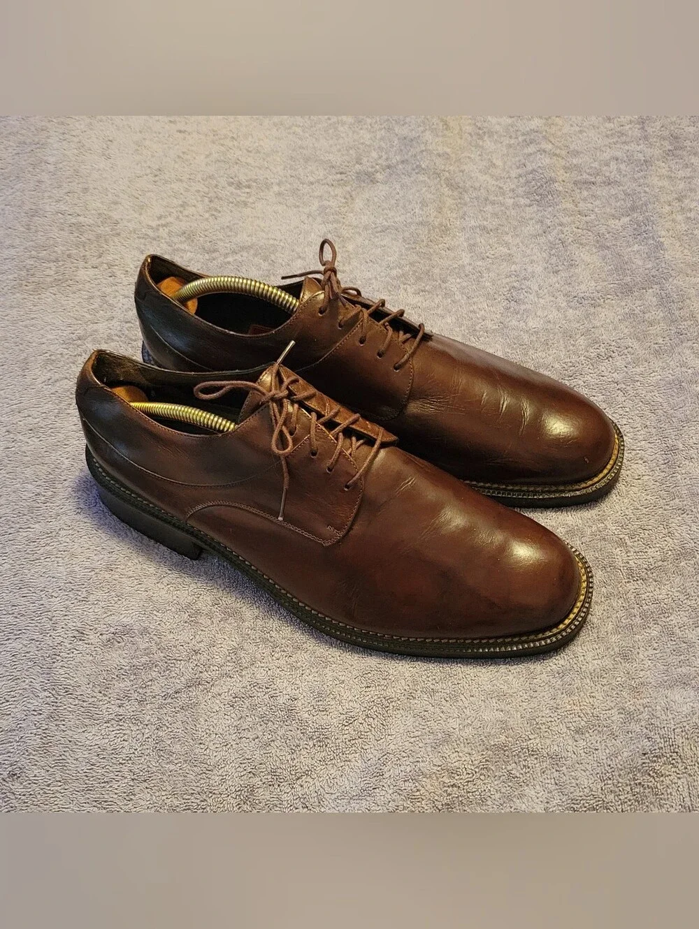 Cole Haan Country Mens Brown Leather Oxford Derby Shoes 11.5